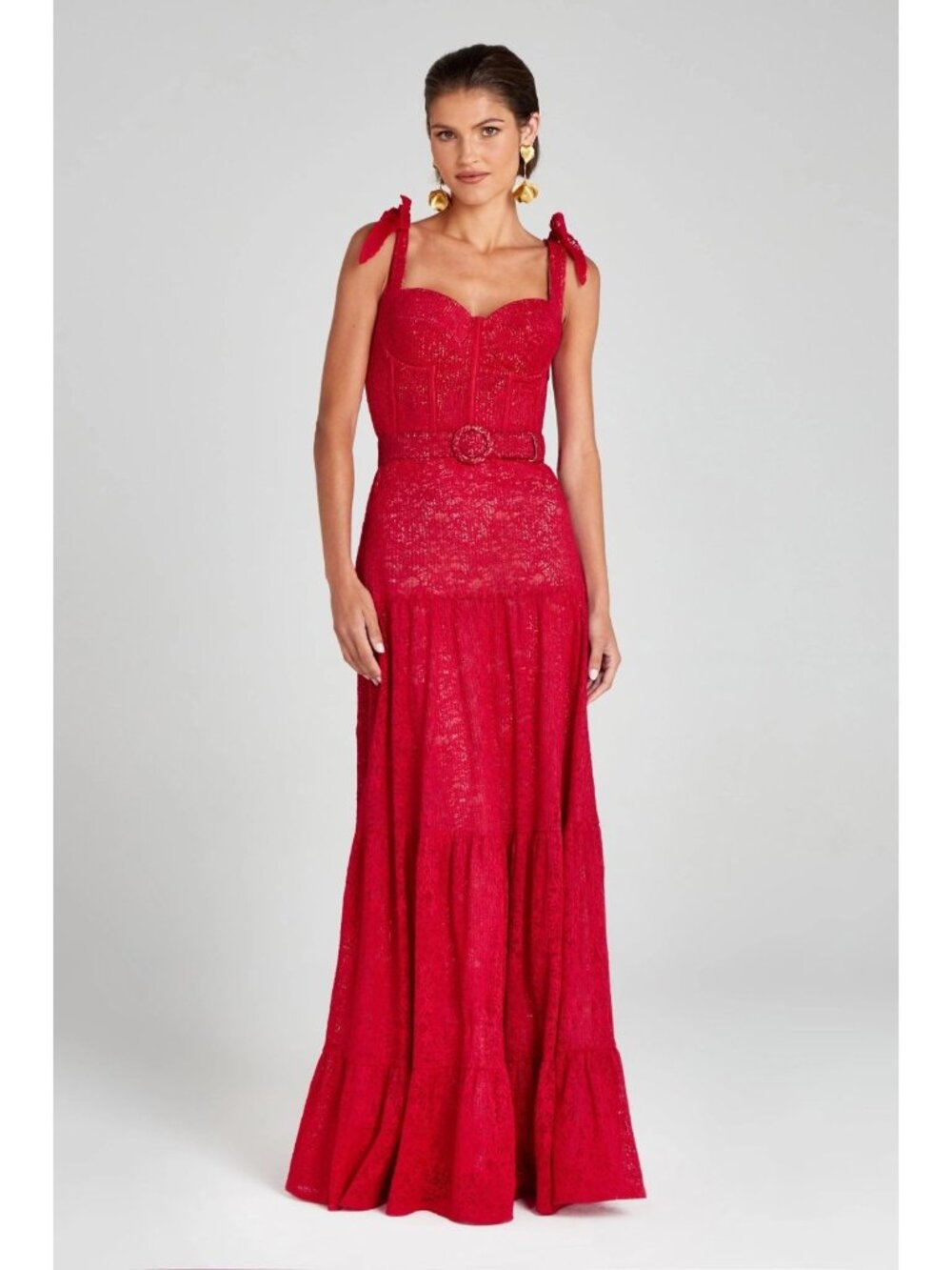 Nadine Merabi Miranda Red Dress XS NWT